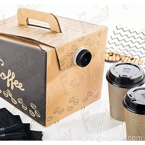 Coffee per container Carrier per andare a scatola di carta